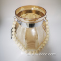 Tea Light Pearly Shell Shape Style Glass Vase